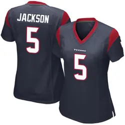 Women's Kearis Jackson Houston Texans Team Color Jersey - Navy Blue Game