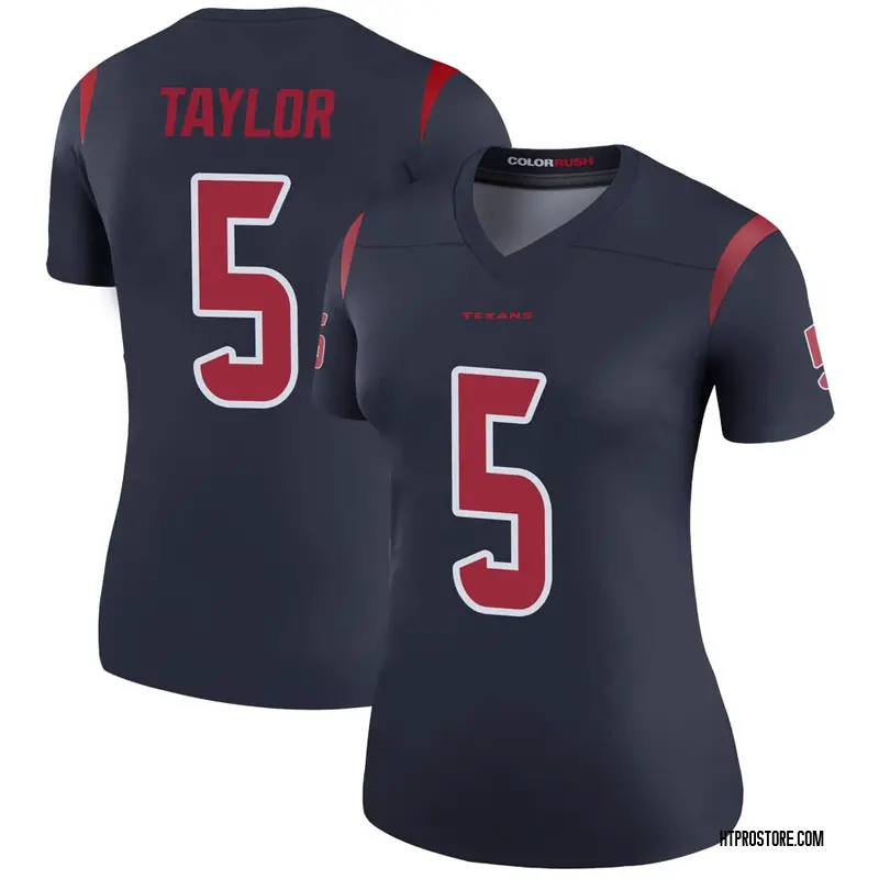 Women's Tyrod Taylor Houston Texans Color Rush Jersey - Navy Legend
