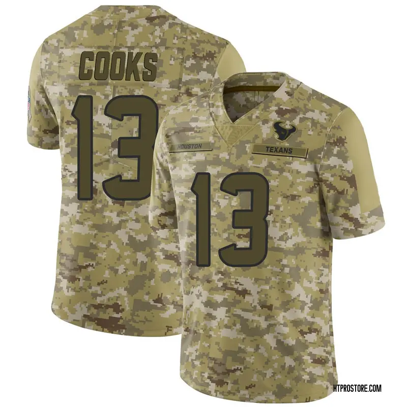 Youth Brandin Cooks Houston Texans 2018 Salute to Service Jersey - Camo Limited