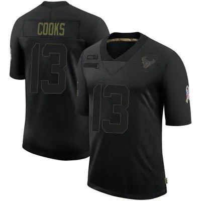 Youth Brandin Cooks Houston Texans 2020 Salute To Service Jersey - Black Limited